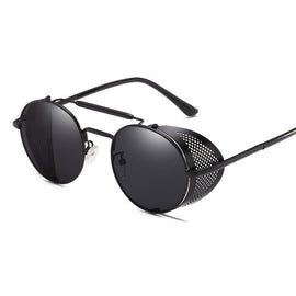 Retro Round Metal Sunglasses Unisex Design UV Protection Glasses