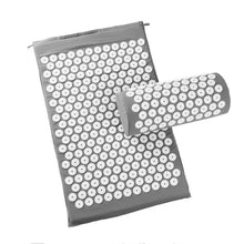 Load image into Gallery viewer, TPE + Sponge Acupuncture Acupoint Pain Relief Acupuncture Massage Pad Yoga Mat + Pillow Set