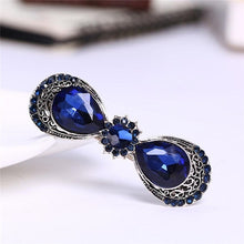 Load image into Gallery viewer, Women Vintage Crystal Rhinestone Flower Hair Pin Girls Antique Silver Barrette Butterfly Hair Clip, TBD062309701A, TBD062309701B, TBD062309701C, TBD062309701D, TBD062309701E, TBD062309701F, TBD062309701G