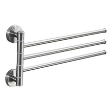 Load image into Gallery viewer, Stainless Steel Towel Bar Rotating Towel Rack Bathroom Kitchen Wall-mounted Towel Polished Rack Holder, Brushed Two Poles, Brushed Three Poles, Brushed Four Poles, Brushed Five Poles, Black Brushed Four Poles, Black Brushed Five Poles