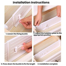 Load image into Gallery viewer, Extendable Drawer Organizer Dividers Home Wardrobe Plastic Partition Panels