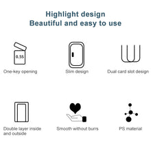 Load image into Gallery viewer, Bathroom Toilet Toilet Brush Integrated Pressing Open Lid Square Trash Can Set with Brush