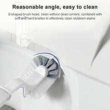 Load image into Gallery viewer, Bathroom Toilet Toilet Brush Integrated Pressing Open Lid Square Trash Can Set with Brush