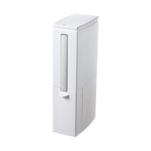 Load image into Gallery viewer, Bathroom Toilet Toilet Brush Integrated Pressing Open Lid Square Trash Can Set with Brush