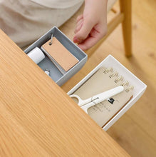Load image into Gallery viewer, Home Bottom Drawer Storage Box Student Stationery Box Desk Hidden Paste Debris Storage Box