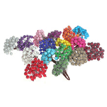 Load image into Gallery viewer, 80PCS 12mm Simulation Berry Frost Red Small Fruit Foam Berry DIY Accessories Flower Arrangement Material