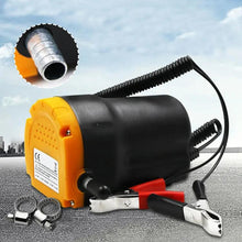 Load image into Gallery viewer, 24V 60W Oil / Crude oil Fluid Sump Extractor Scavenge Exchange Transfer Pump Suction Transfer Pump + Tubes for Auto Car Boat Mot, 24V