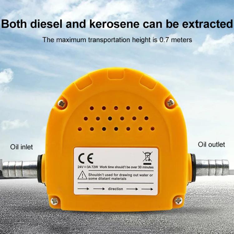24V 60W Oil / Crude oil Fluid Sump Extractor Scavenge Exchange Transfer Pump Suction Transfer Pump + Tubes for Auto Car Boat Mot, 24V