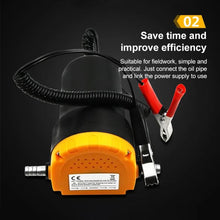 Load image into Gallery viewer, 24V 60W Oil / Crude oil Fluid Sump Extractor Scavenge Exchange Transfer Pump Suction Transfer Pump + Tubes for Auto Car Boat Mot, 24V