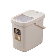 Load image into Gallery viewer, Office Plastic Tea Residue Bucket Tea Waste Bucket Push Lid Portable Trash Can, 7L, 10L