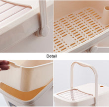 Load image into Gallery viewer, Office Plastic Tea Residue Bucket Tea Waste Bucket Push Lid Portable Trash Can, 7L, 10L