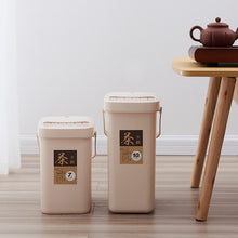 Load image into Gallery viewer, Office Plastic Tea Residue Bucket Tea Waste Bucket Push Lid Portable Trash Can, 7L, 10L