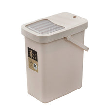 Load image into Gallery viewer, Office Plastic Tea Residue Bucket Tea Waste Bucket Push Lid Portable Trash Can, 7L, 10L