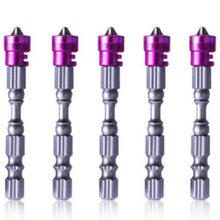 Load image into Gallery viewer, 5 PCS  65mm Magnetic Coil Alloy Steel Cross Bit Single Head Electric Drill Electric Screwdriver Head