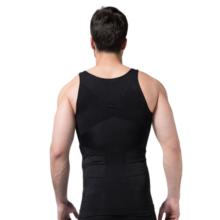 3PCS Men Slimming Body Shaper Vest Underwear, XXL, S, L, M, XL