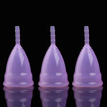 Load image into Gallery viewer, 3PCS Reusable Soft Cup Medical Grade Silicone Menstrual Cup, Large, Small