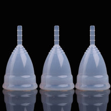 Load image into Gallery viewer, 3PCS Reusable Soft Cup Medical Grade Silicone Menstrual Cup, Large, Small
