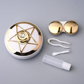 Portable Beauty Lens Care Double Box Contact Lens Case