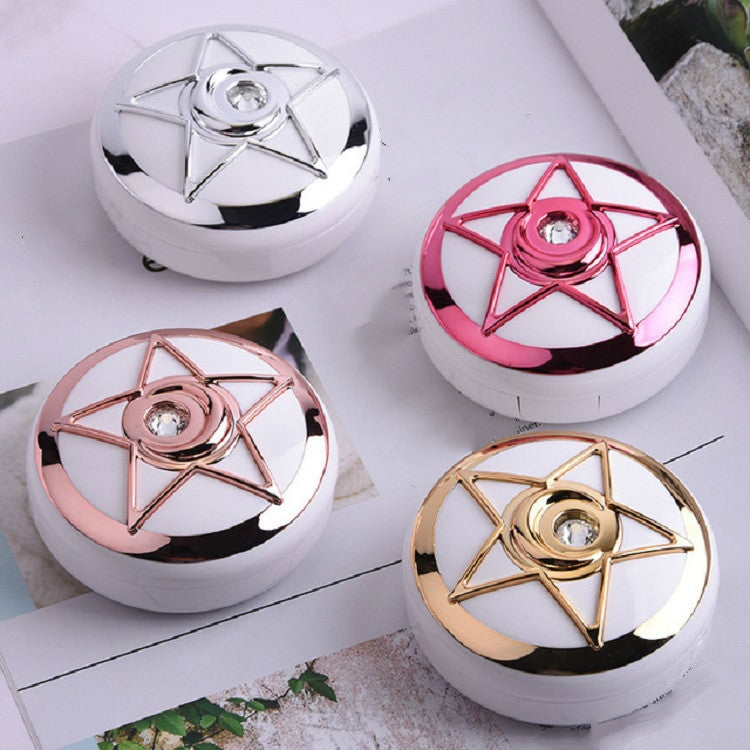 Portable Beauty Lens Care Double Box Contact Lens Case