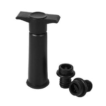 Load image into Gallery viewer, Red Wine Vacuum Pump Freshener Silicone Wine Stopper Set, Black Pump 2 Stoppers (OPP Bag), Black Pump 2 Stoppers (Box), 2 Stoppers Three Holes (OPP Bag), Black Pump Three-piece Box