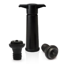 Load image into Gallery viewer, Red Wine Vacuum Pump Freshener Silicone Wine Stopper Set, Black Pump 2 Stoppers (OPP Bag), Black Pump 2 Stoppers (Box), 2 Stoppers Three Holes (OPP Bag), Black Pump Three-piece Box