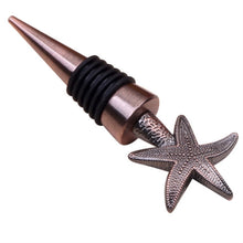 Load image into Gallery viewer, Metal Special Shape Wine Stopper, Starfish Red Bronze Shape, Starfish Silver Shape, Alphabet Red Bronze Shape, Alphabet Silver Shape, Heart to Heart Red Bronze Shape, Heart to Heart Silver Shape, Ring Shape, True Love Shape, Heart of Fujiro Shape      ...