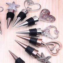 Load image into Gallery viewer, Metal Special Shape Wine Stopper, Starfish Red Bronze Shape, Starfish Silver Shape, Alphabet Red Bronze Shape, Alphabet Silver Shape, Heart to Heart Red Bronze Shape, Heart to Heart Silver Shape, Ring Shape, True Love Shape, Heart of Fujiro Shape      ...