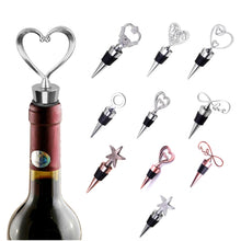 Load image into Gallery viewer, Metal Special Shape Wine Stopper, Starfish Red Bronze Shape, Starfish Silver Shape, Alphabet Red Bronze Shape, Alphabet Silver Shape, Heart to Heart Red Bronze Shape, Heart to Heart Silver Shape, Ring Shape, True Love Shape, Heart of Fujiro Shape      ...