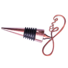 Load image into Gallery viewer, Metal Special Shape Wine Stopper, Starfish Red Bronze Shape, Starfish Silver Shape, Alphabet Red Bronze Shape, Alphabet Silver Shape, Heart to Heart Red Bronze Shape, Heart to Heart Silver Shape, Ring Shape, True Love Shape, Heart of Fujiro Shape      ...