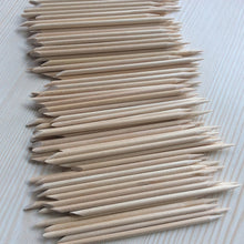 Load image into Gallery viewer, 3 PCS Manicure Orange Sticks Beauty Wood Sign Dead Skin Push Nails