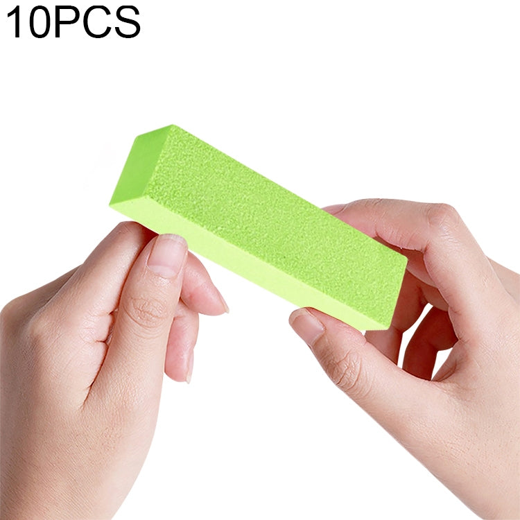 10 PCS White Tofu Block Nail Polish Four Squares High Elastic Cotton Manicure Sand Block