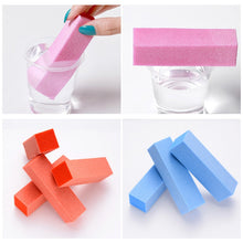 Load image into Gallery viewer, 10 PCS White Tofu Block Nail Polish Four Squares High Elastic Cotton Manicure Sand Block