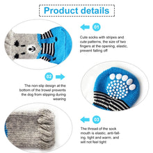 Load image into Gallery viewer, 4pcs /Set Cute Puppy Dogs Pet Knitted Anti-slip Socks, S, M, L