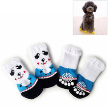 Load image into Gallery viewer, 4pcs /Set Cute Puppy Dogs Pet Knitted Anti-slip Socks, S, M, L