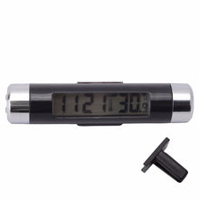 Load image into Gallery viewer, 2 in 1 Car Auto Thermometer Clock Calendar LCD Display Screen, Car Auto Thermometer