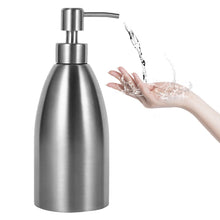 Load image into Gallery viewer, 500ml Stainless Steel Soap Dispenser Kitchen Bathroom Shampoo Box Detergent Bottle, 500ml Soap Dispenser
