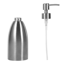 Load image into Gallery viewer, 500ml Stainless Steel Soap Dispenser Kitchen Bathroom Shampoo Box Detergent Bottle, 500ml Soap Dispenser