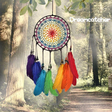 Load image into Gallery viewer, Creative Hand-Woven Crafts Colorful Dream Catcher Home Car Wall Hanging Decoration