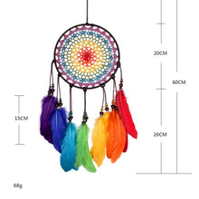 Load image into Gallery viewer, Creative Hand-Woven Crafts Colorful Dream Catcher Home Car Wall Hanging Decoration