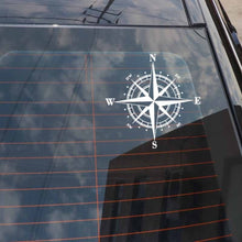 Load image into Gallery viewer, 10pcs  Art Design Vinyl NSWE Compass Car Stickers Decals Black/Silver, 10 PCS White + Black, 10 PCS Black + White
