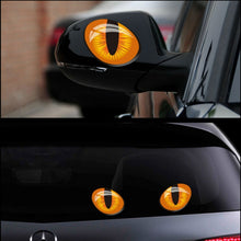 Load image into Gallery viewer, 10pcs 10*8cm Cute Simulation Cat Eyes Car Stickers 3D Vinyl Decal for Rearview Mirror Car Head Engine Cover Windows Decoration, Cat Eyes 10x8cm
