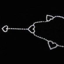 Load image into Gallery viewer, Vintage Heart Waist Chain Sexy Rhinestone Belts, Length: 120cm