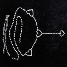 Load image into Gallery viewer, Vintage Heart Waist Chain Sexy Rhinestone Belts, Length: 120cm