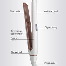 Load image into Gallery viewer, Hair Straightener Iron LED Display Ceramic Coating Plate Ionic Curling Iron, EU