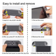 Load image into Gallery viewer, Hard PC Protection Cover For Nintend Switch NS Case Detachable Crystal Plastic Shell Console Controller Accessories