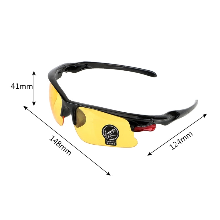 FORAUTO Night-Vision Glasses  Protective Gears Sunglasses Driving Glasses Anti Glare Night Vision Drivers Goggles