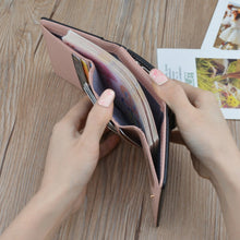 Load image into Gallery viewer, Simple Mini Vintage Flowers Short Women's Folding Wallet Coin Purse