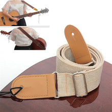 Load image into Gallery viewer, Cotton Linen Guitar Studs Strap Diagonal Shoulder Strap Musical Instrument Accessories