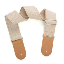 Load image into Gallery viewer, Cotton Linen Guitar Studs Strap Diagonal Shoulder Strap Musical Instrument Accessories