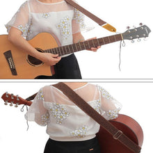 Load image into Gallery viewer, Cotton Linen Guitar Studs Strap Diagonal Shoulder Strap Musical Instrument Accessories